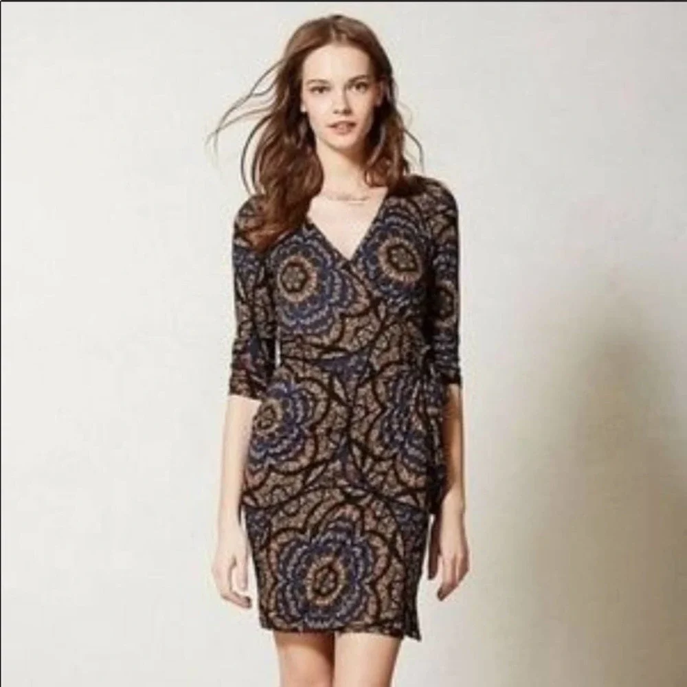Anthropologie Vanessa Virginia Tie Wrap Dress - Picture 7 of 10